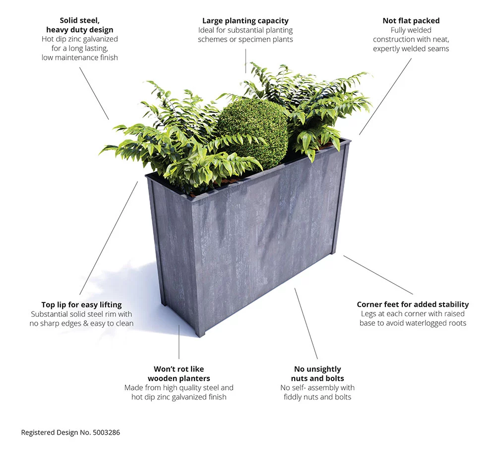 12″ x 28″ Tall Trough