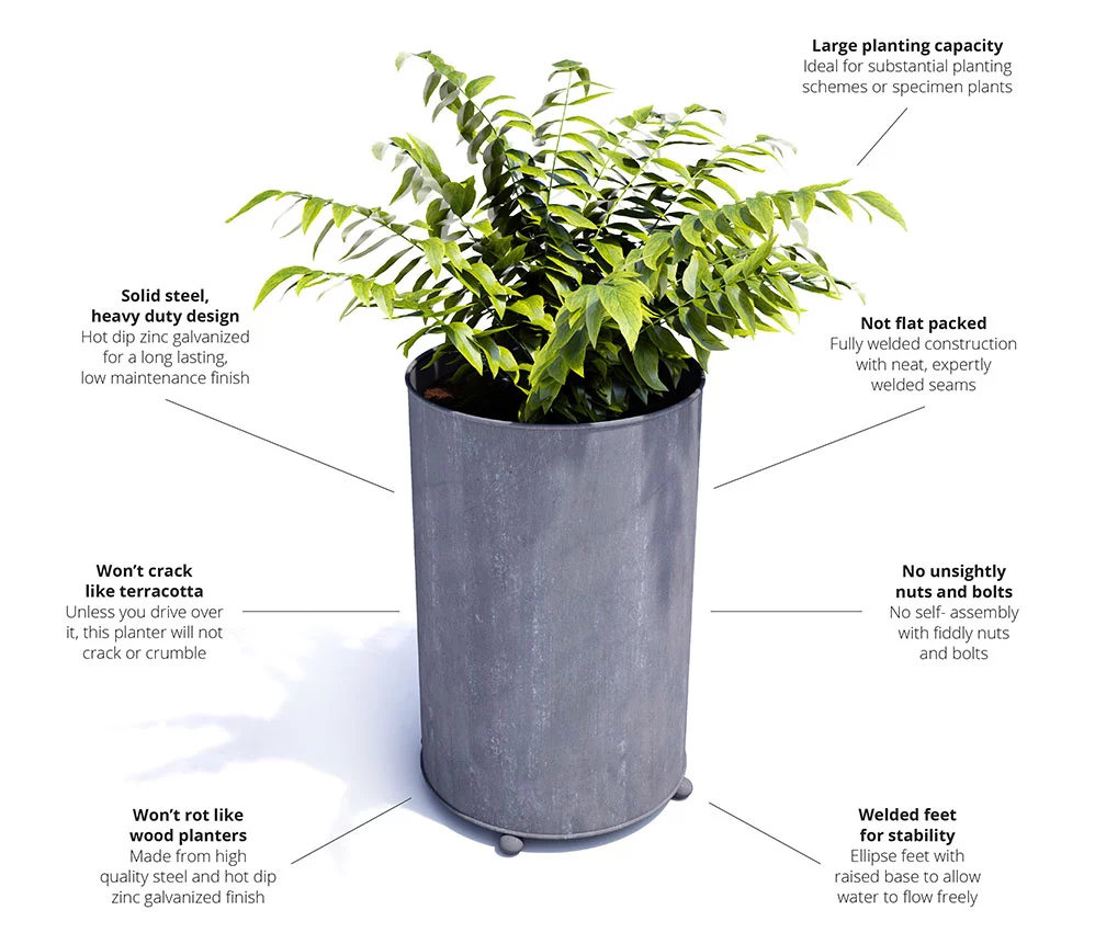 18″ x 28″ Tall Planter