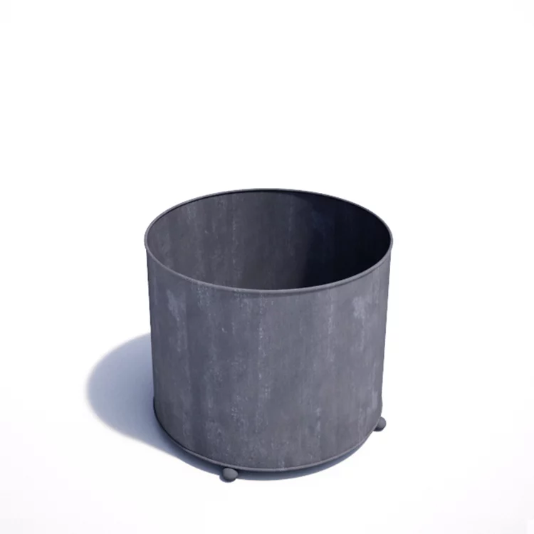 Large Steel Planter Round