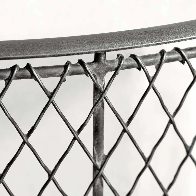 Fireguard-Mesh-01 A close-up of the diamond pattern woven steel fireguard mesh