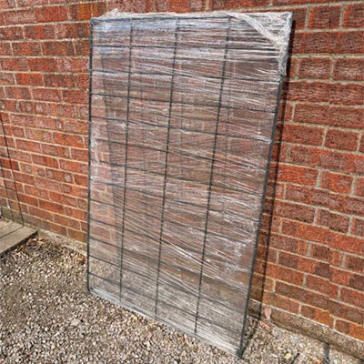 Black Painted Trellis Panel