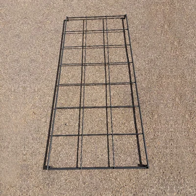 Grey Painted Trellis Panel