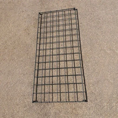 Grey Painted Trellis Panel