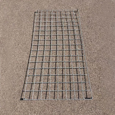 plain galvanized trellis panel