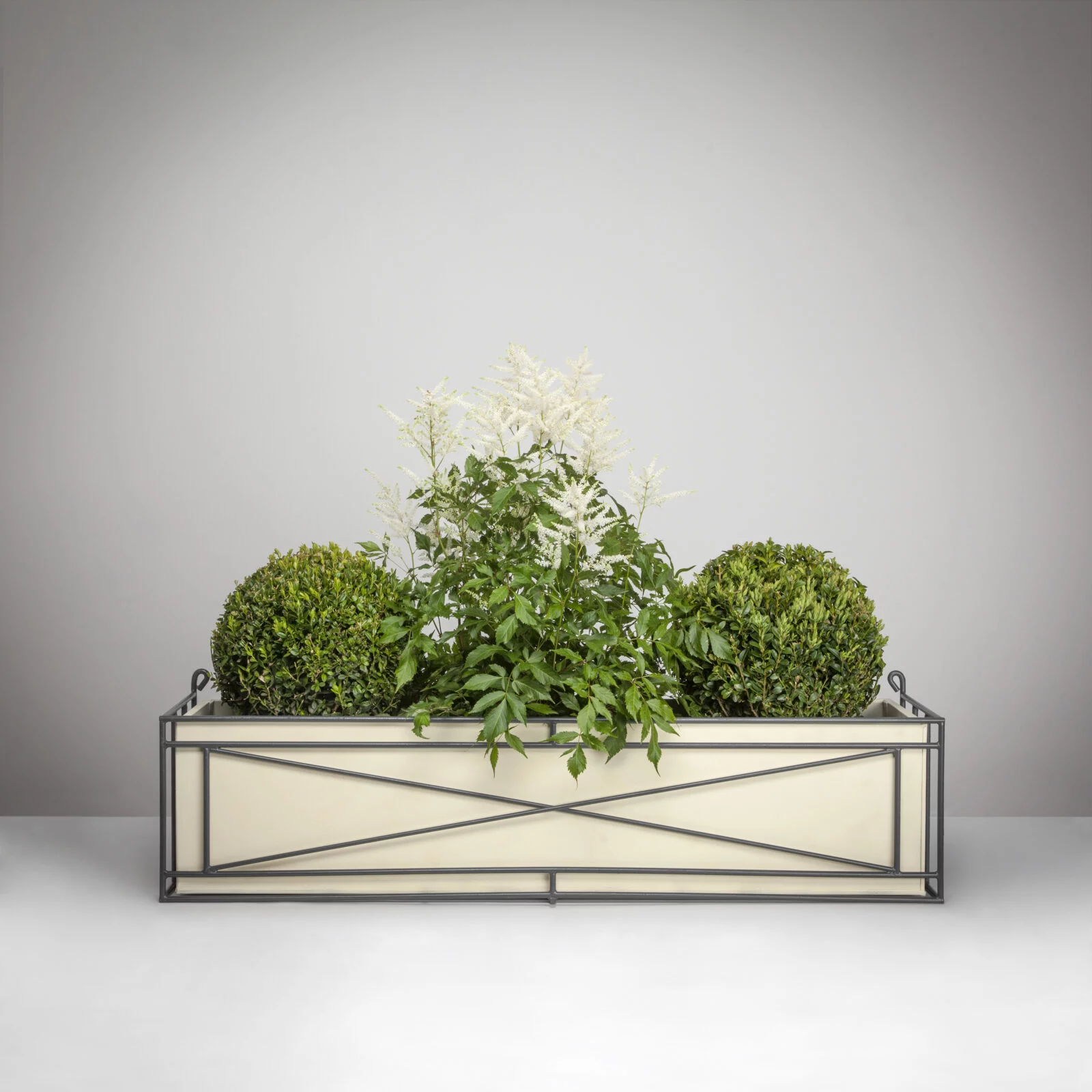 Wrought Iron Window Box with Planter Wrought Iron Window Box with Planter