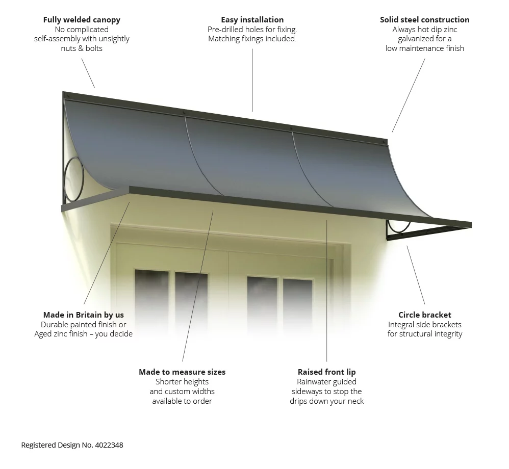 6′ Door Canopy
