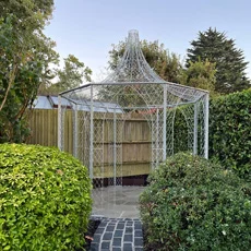 Zinc wire garden gazebo