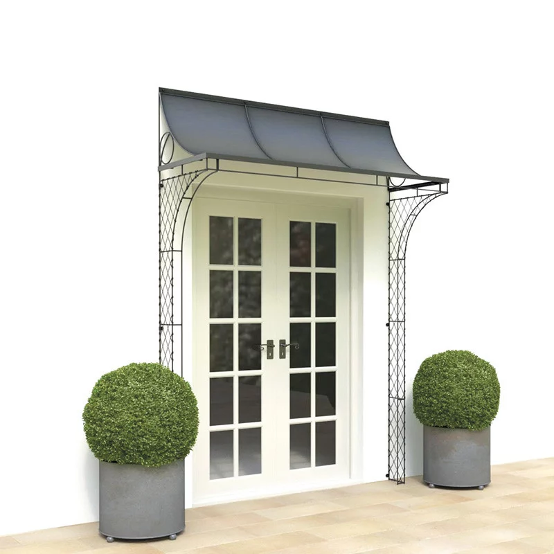 Porch over French doors Porch over French doors