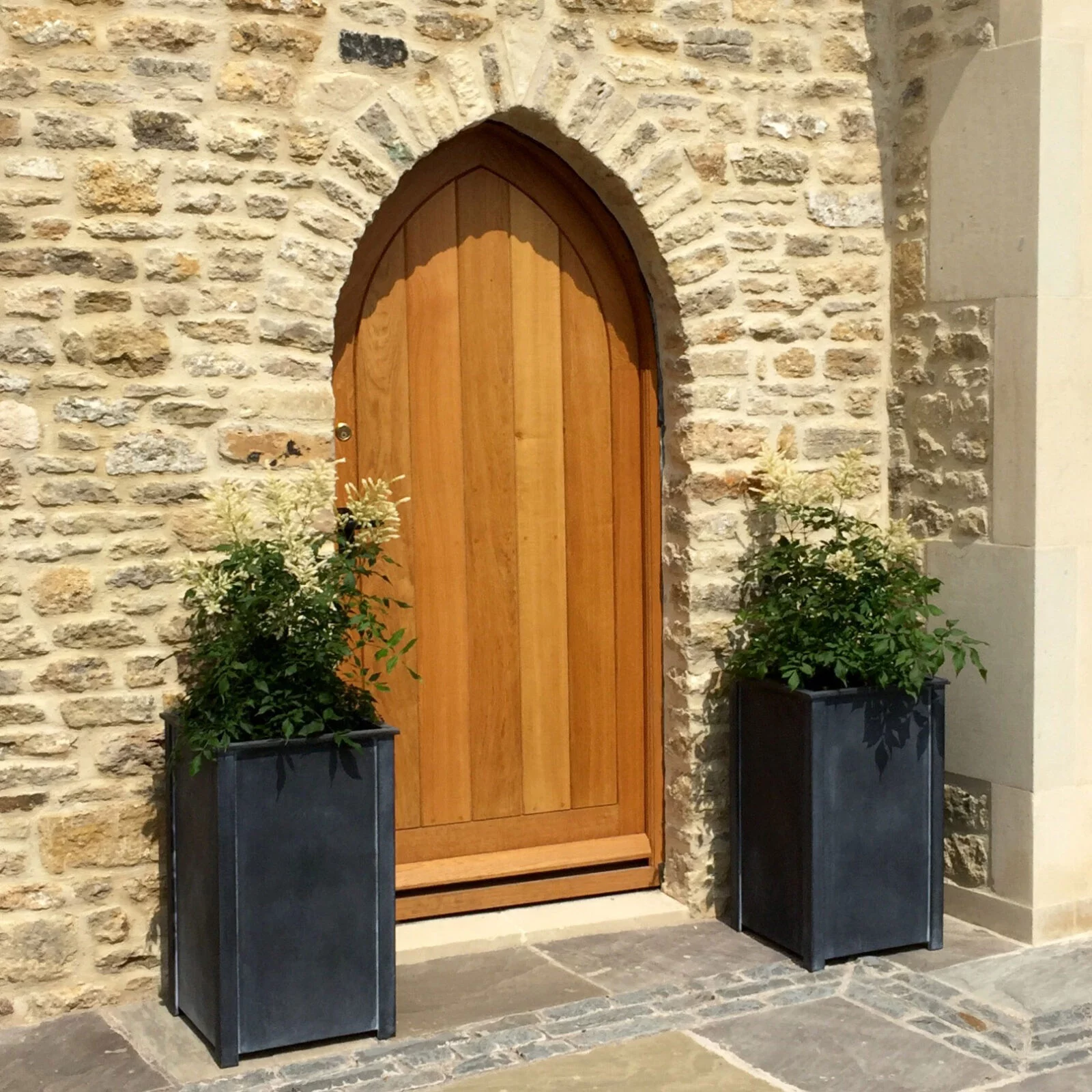 Tall Steel Planters