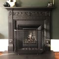 The best traditional mesh fireguard for black Victorian fireplace