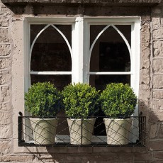 Windowbox with pots
