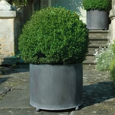 18 inch Aged steel planters