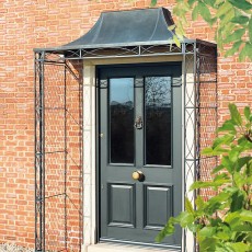 porch with plants