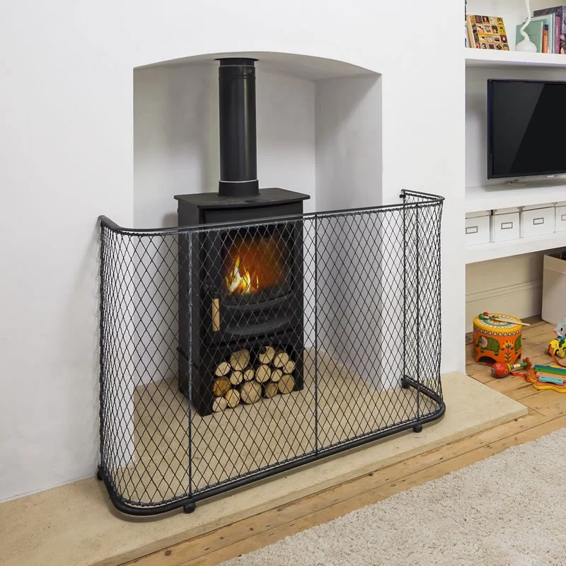 fireguard for wood-burning stoves