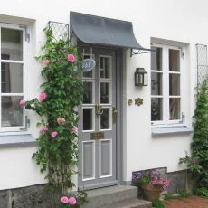 door canopy with trellis