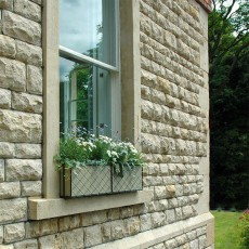 Window box black painted